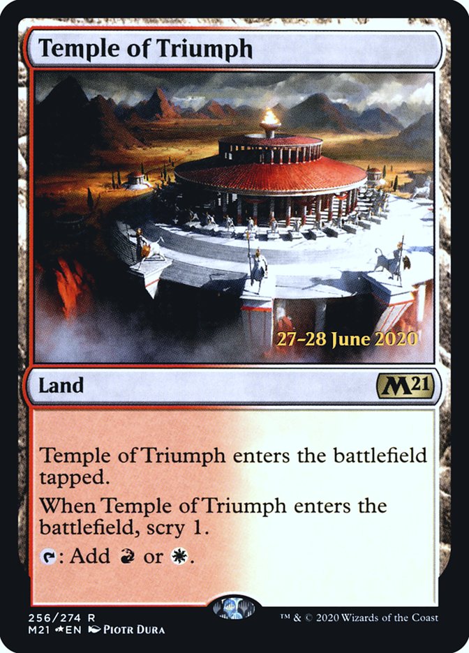 Temple of Triumph  [Core Set 2021 Prerelease Promos] | Black Swamp Games