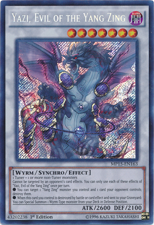 Yazi, Evil of the Yang Zing [MP15-EN163] Secret Rare | Black Swamp Games