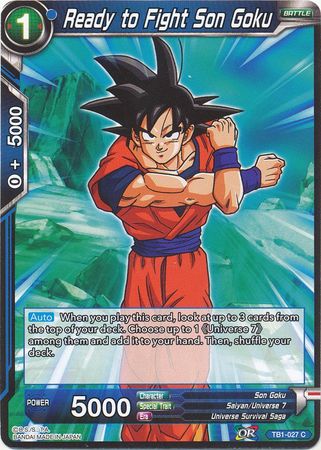 Ready to Fight Son Goku [TB1-027] | Black Swamp Games