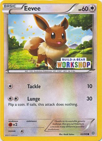 Eevee (63/98) (Build A Bear Workshop Exclusive) [XY: Ancient Origins] | Black Swamp Games