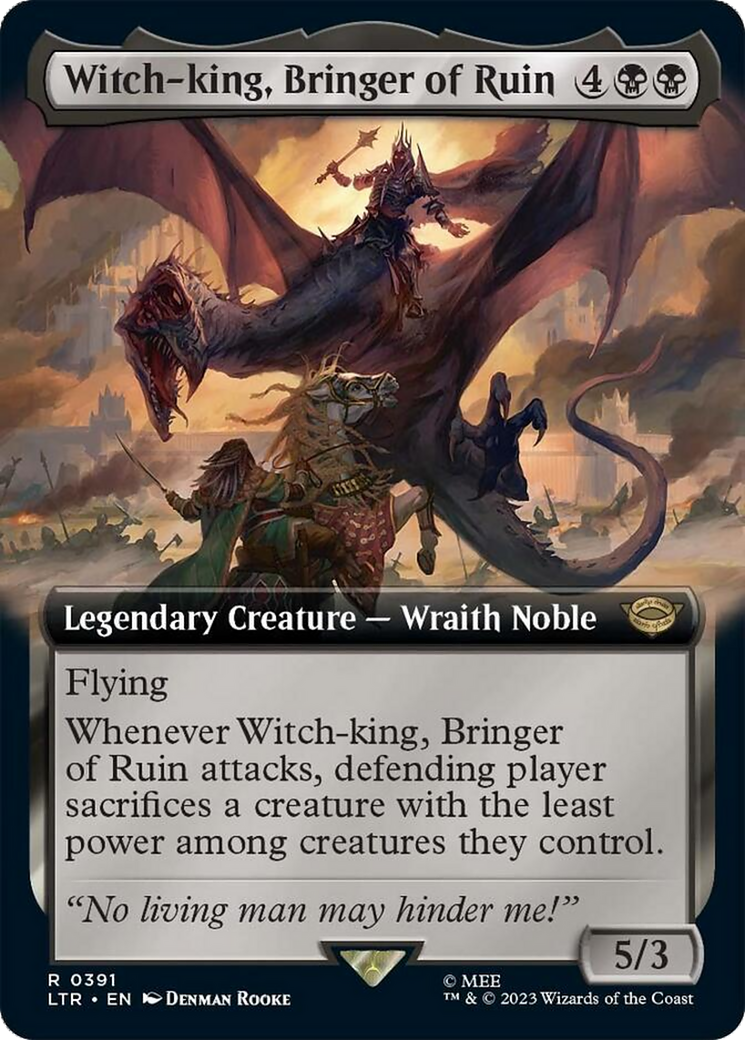 Witch-king, Bringer of Ruin (Extended Alternate Art) [The Lord of the Rings: Tales of Middle-Earth] | Black Swamp Games