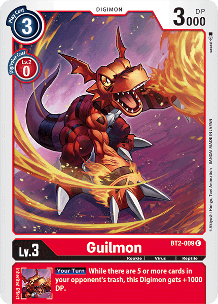 Guilmon [BT2-009] [Release Special Booster Ver.1.0] | Black Swamp Games