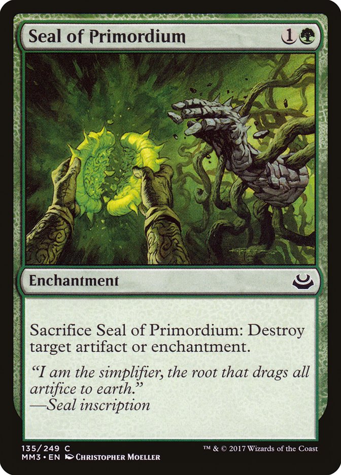 Seal of Primordium [Modern Masters 2017] | Black Swamp Games