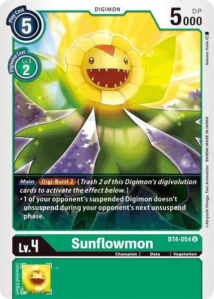 Sunflowmon [BT4-054] [Great Legend] | Black Swamp Games