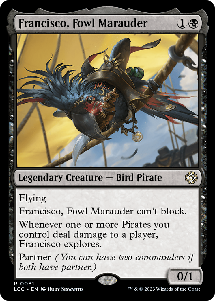 Francisco, Fowl Marauder [The Lost Caverns of Ixalan Commander] | Black Swamp Games