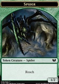 Spider // Wolf Double-Sided Token [Commander 2015 Tokens] | Black Swamp Games