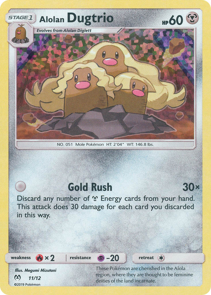 Alolan Dugtrio (11/12) [McDonald's Promos: 2019 Collection] | Black Swamp Games