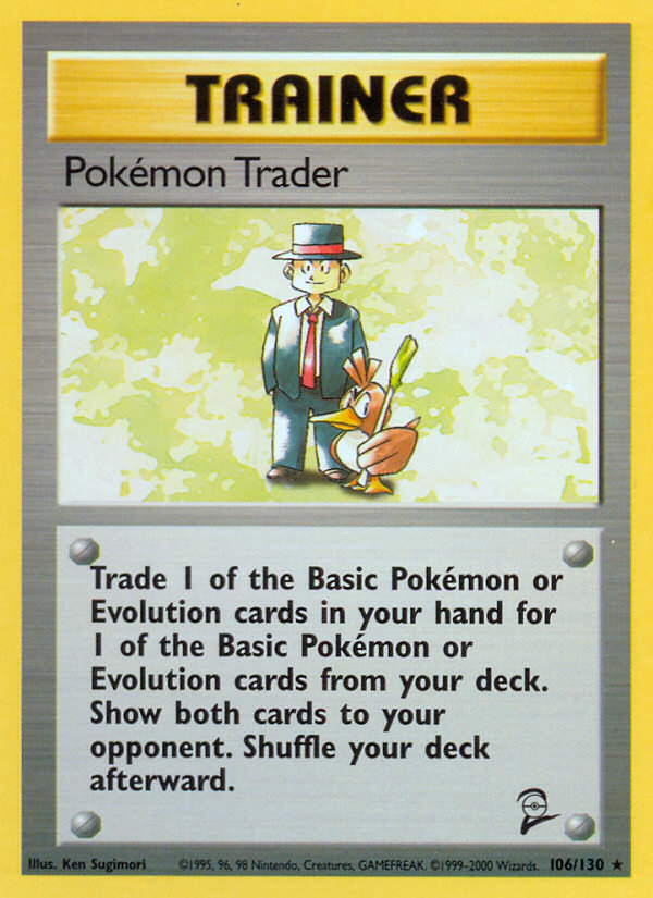 Pokemon Trader (106/130) [Base Set 2] | Black Swamp Games