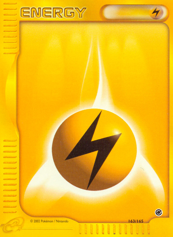 Lightning Energy (163/165) [Expedition: Base Set] | Black Swamp Games