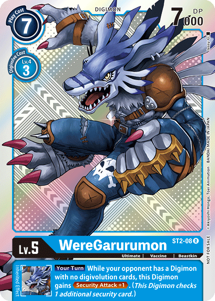 WereGarurumon [ST2-08] (Tournament Pack 2) [Starter Deck: Cocytus Blue Promos] | Black Swamp Games
