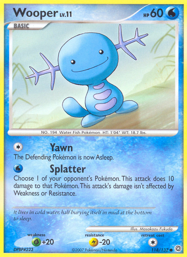 Wooper (118/132) [Diamond & Pearl: Secret Wonders] | Black Swamp Games