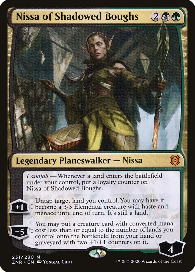 Nissa of Shadowed Boughs [Zendikar Rising] | Black Swamp Games