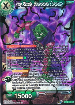 King Piccolo, Dimensional Conqueror [BT12-057] | Black Swamp Games