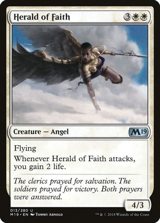 Herald of Faith [Core Set 2019] | Black Swamp Games