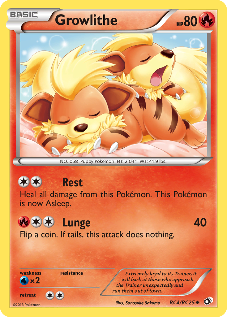 Growlithe (RC4/RC25) [Black & White: Legendary Treasures] | Black Swamp Games