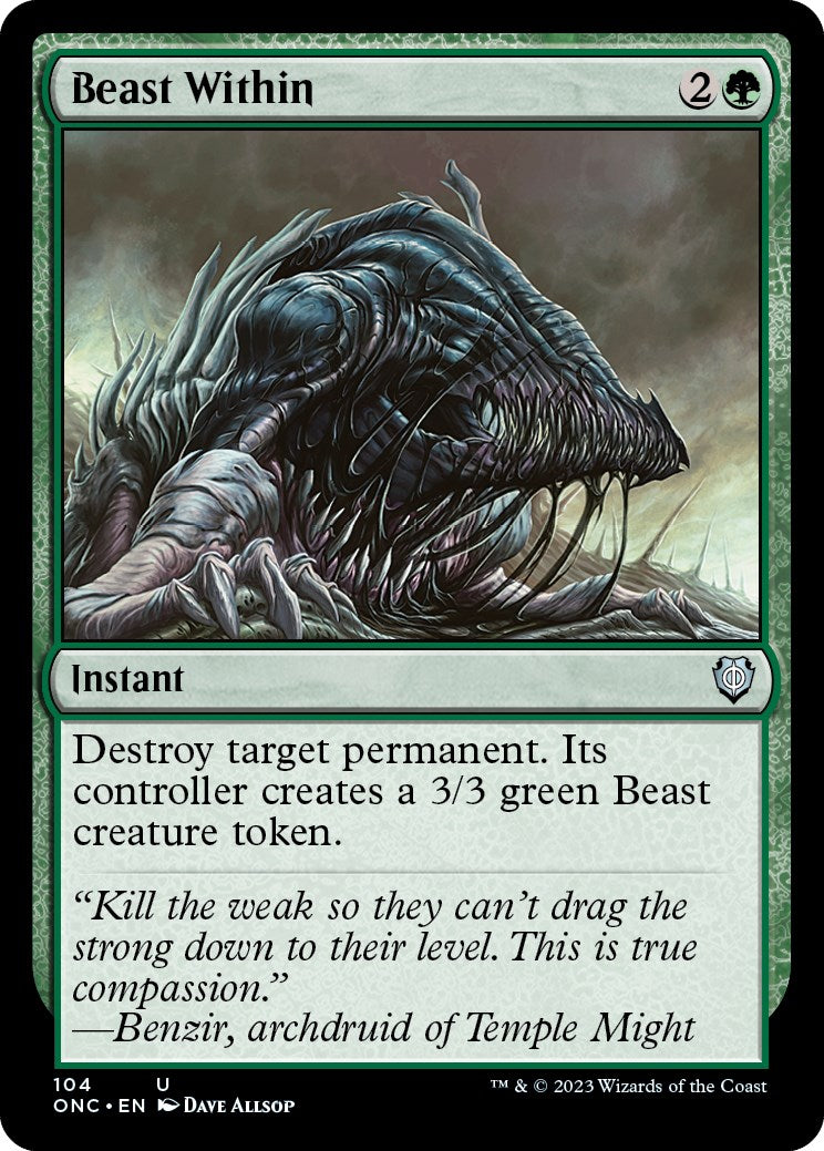 Beast Within [Phyrexia: All Will Be One Commander] | Black Swamp Games