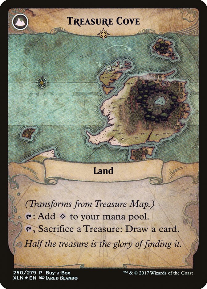 Treasure Map // Treasure Cove (Buy-A-Box) [Ixalan Treasure Chest] | Black Swamp Games