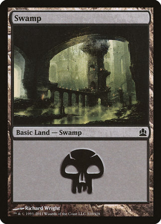 Swamp (310) [Commander 2011] | Black Swamp Games