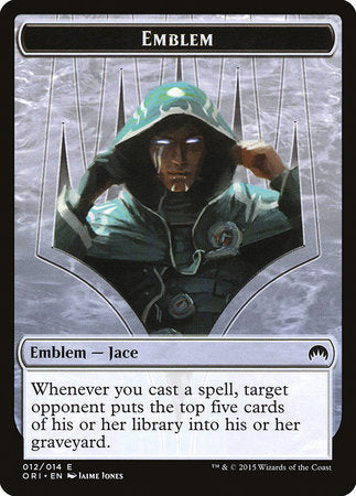 Emblem - Jace, Telepath Unbound [Magic Origins Tokens] | Black Swamp Games