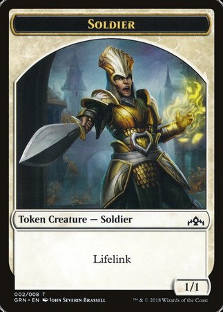 Soldier Token [Guilds of Ravnica Tokens] | Black Swamp Games