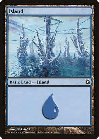 Island (77) [Duel Decks: Elspeth vs. Tezzeret] | Black Swamp Games