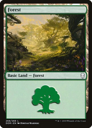 Forest (268) [Dominaria] | Black Swamp Games