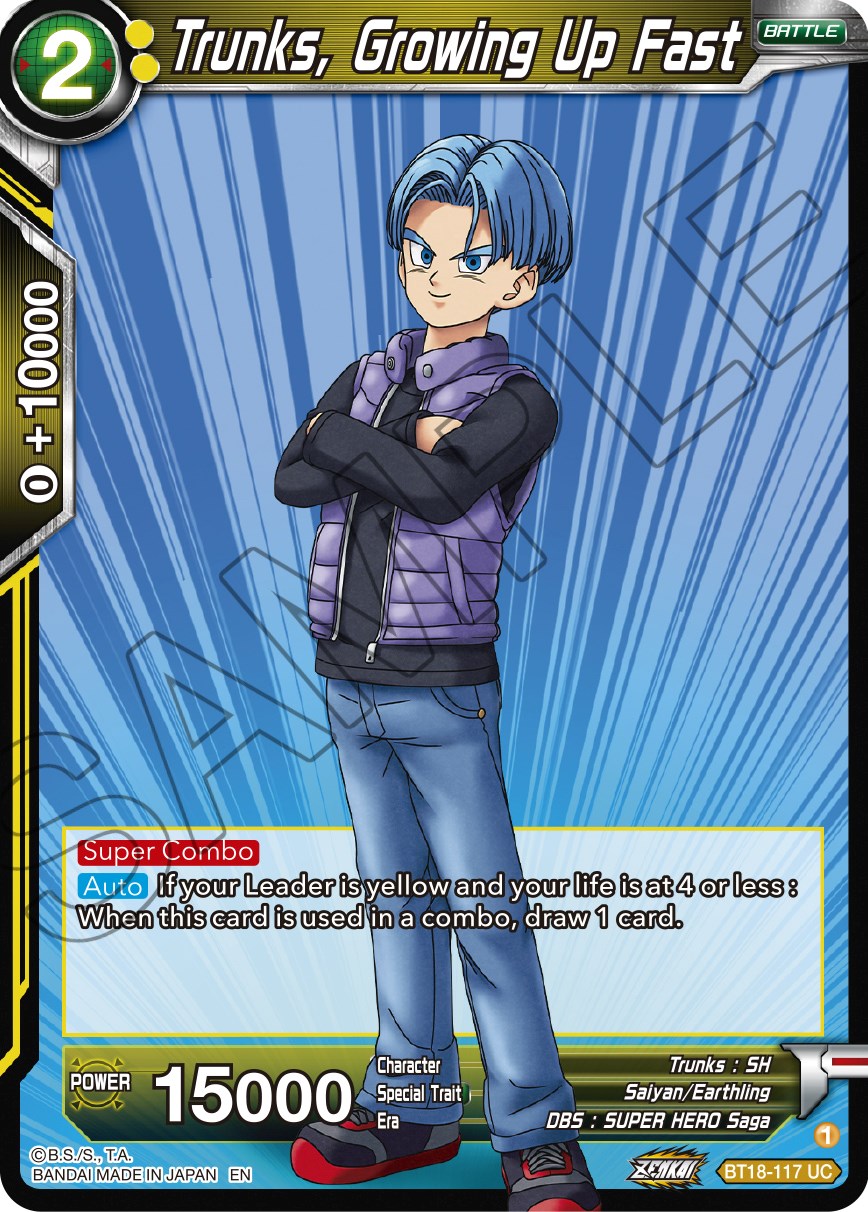 Trunks, Growing Up Fast (BT18-117) [Dawn of the Z-Legends] | Black Swamp Games