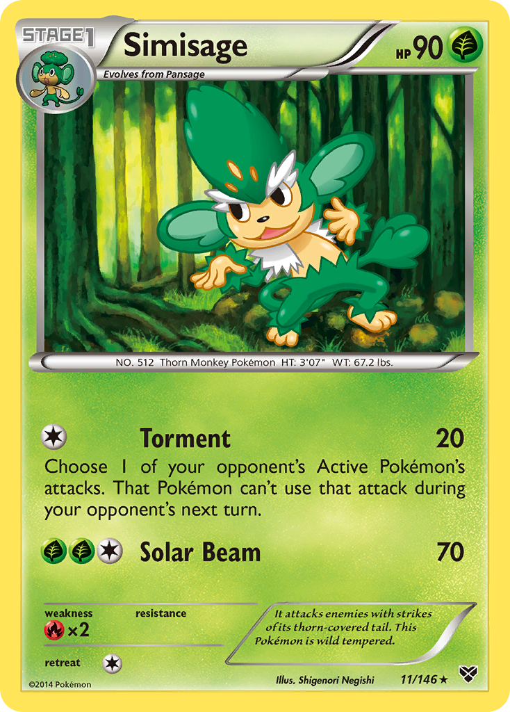 Simisage (11/146) [XY: Base Set] | Black Swamp Games