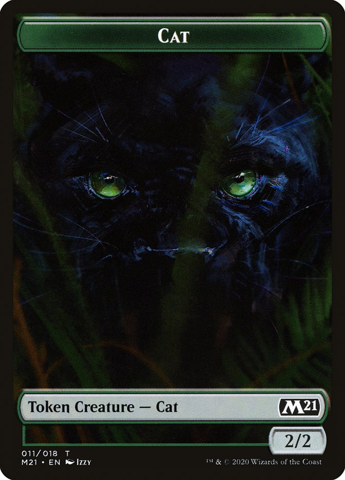 Beast // Cat (011) Double-sided Token [Core Set 2021 Tokens] | Black Swamp Games