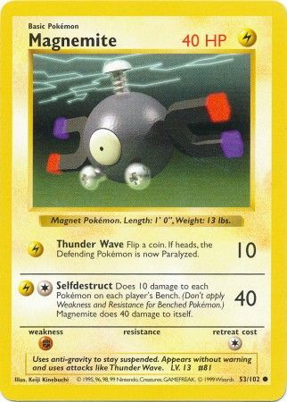 Magnemite (53/102) [Base Set Shadowless Unlimited] | Black Swamp Games