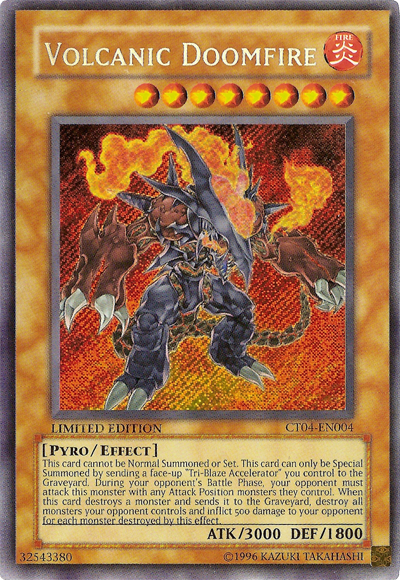 Volcanic Doomfire [CT04-EN004] Secret Rare | Black Swamp Games