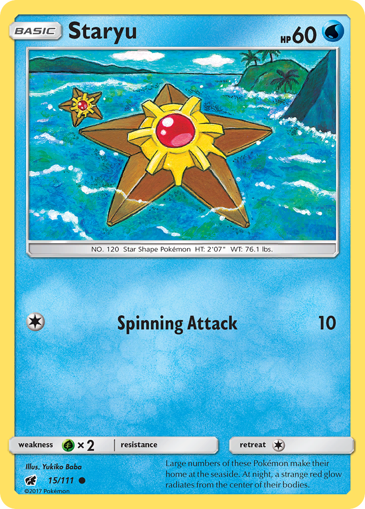 Staryu (15/111) [Sun & Moon: Crimson Invasion] | Black Swamp Games