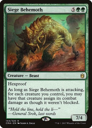 Siege Behemoth [Commander Anthology] | Black Swamp Games