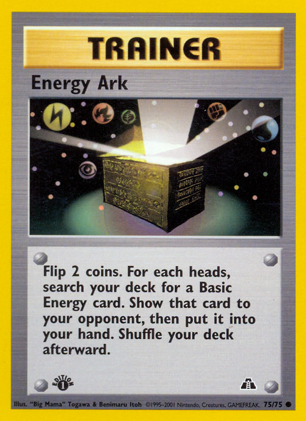 Energy Ark (75/75) [Neo Discovery 1st Edition] | Black Swamp Games