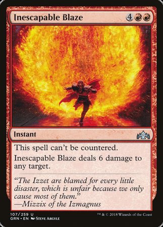Inescapable Blaze [Guilds of Ravnica] | Black Swamp Games