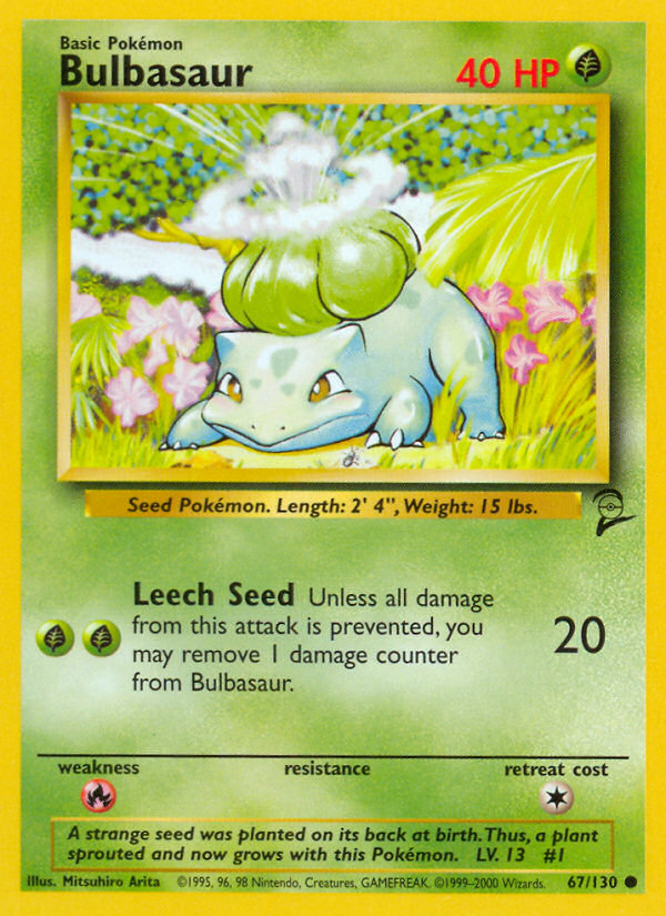 Bulbasaur (67/130) [Base Set 2] | Black Swamp Games