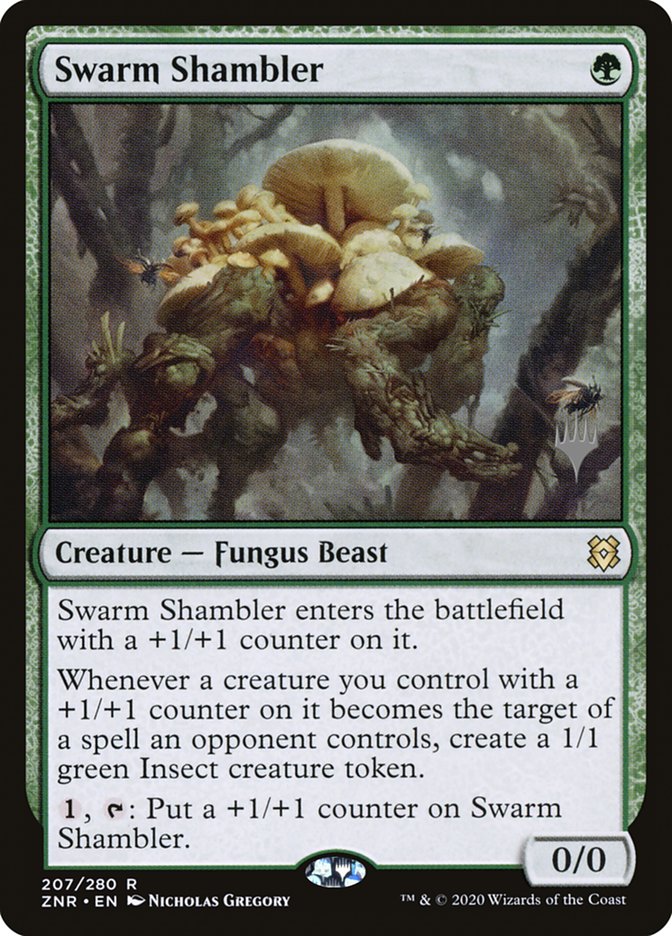 Swarm Shambler (Promo Pack) [Zendikar Rising Promos] | Black Swamp Games