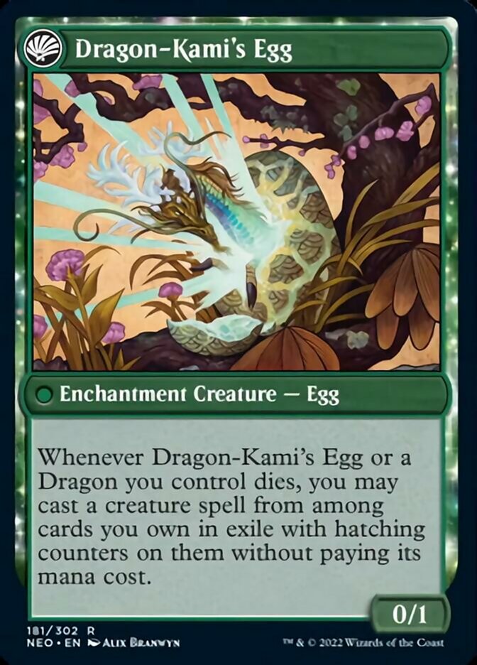 The Dragon-Kami Reborn // Dragon-Kami's Egg [Kamigawa: Neon Dynasty] | Black Swamp Games