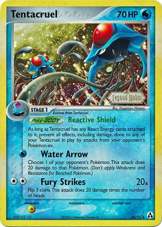 Tentacruel (45/92) (Stamped) [EX: Legend Maker] | Black Swamp Games