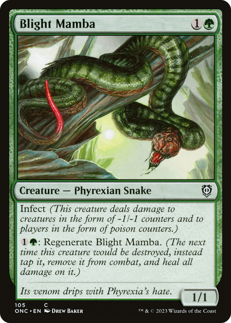 Blight Mamba [Phyrexia: All Will Be One Commander] | Black Swamp Games
