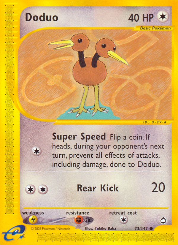 Doduo (73/147) [Aquapolis] | Black Swamp Games