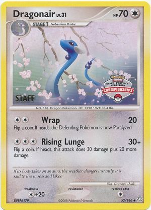 Dragonair (52/146) (State Province Territory Championship Staff) [Diamond & Pearl: Legends Awakened] | Black Swamp Games