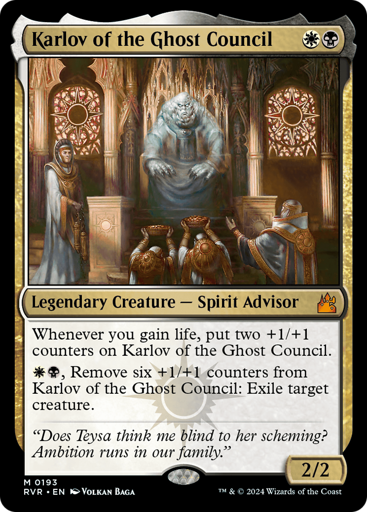 Karlov of the Ghost Council [Ravnica Remastered] | Black Swamp Games