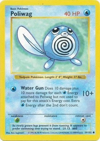 Poliwag (59/102) [Base Set Shadowless Unlimited] | Black Swamp Games