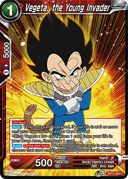 Vegeta, the Young Invader (Common) [BT13-023] | Black Swamp Games