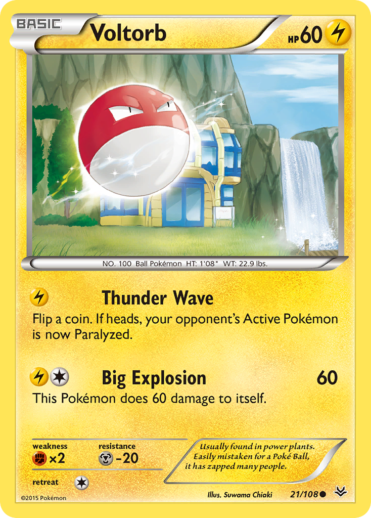 Voltorb (21/108) [XY: Roaring Skies] | Black Swamp Games