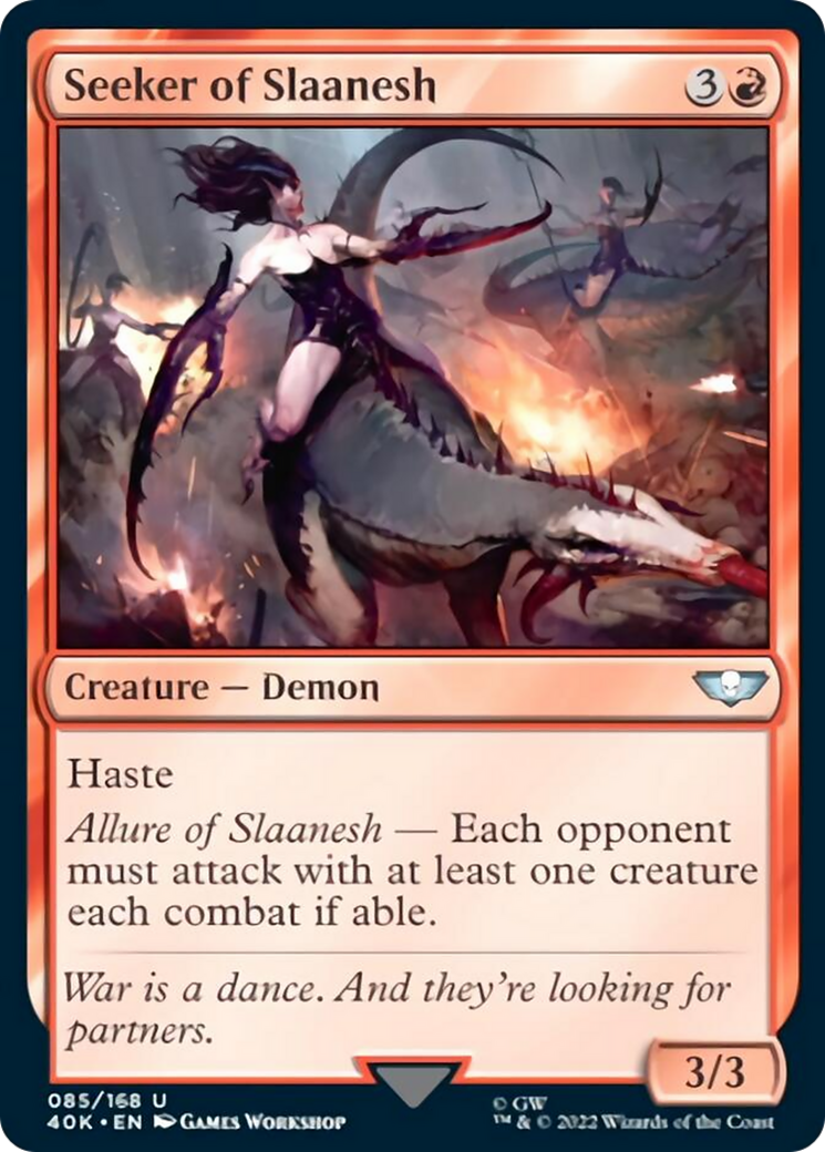 Seeker of Slaanesh (Surge Foil) [Universes Beyond: Warhammer 40,000] | Black Swamp Games