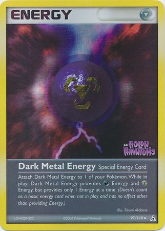 Dark Metal Energy (97/110) (Stamped) [EX: Holon Phantoms] | Black Swamp Games