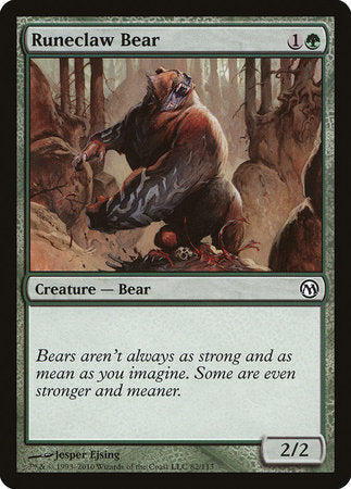 Runeclaw Bear [Duels of the Planeswalkers] | Black Swamp Games