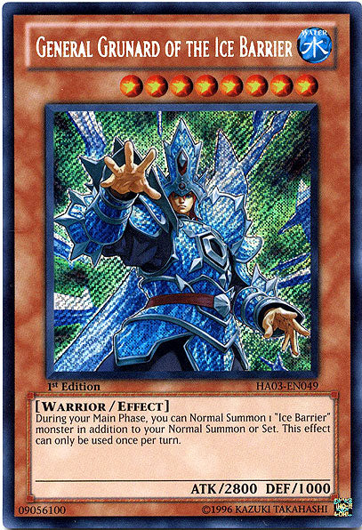 General Grunard of the Ice Barrier [HA03-EN049] Secret Rare | Black Swamp Games